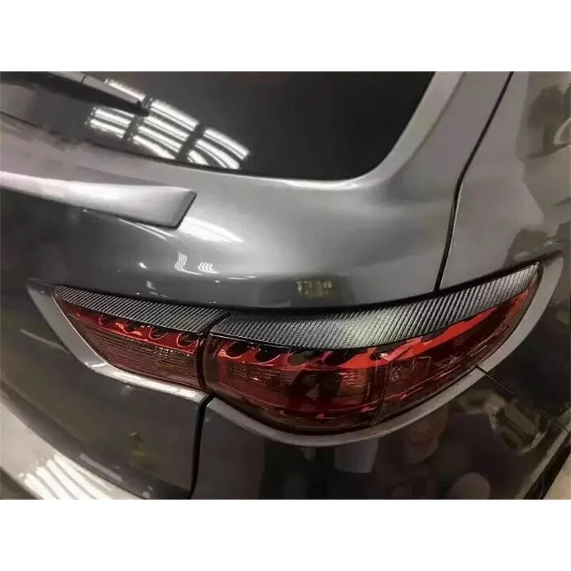 Carbon fiber Tail Light Eyebrow Decorative Sticker for Infiniti FX35 FX37 QX37 FX50 Car Accessories