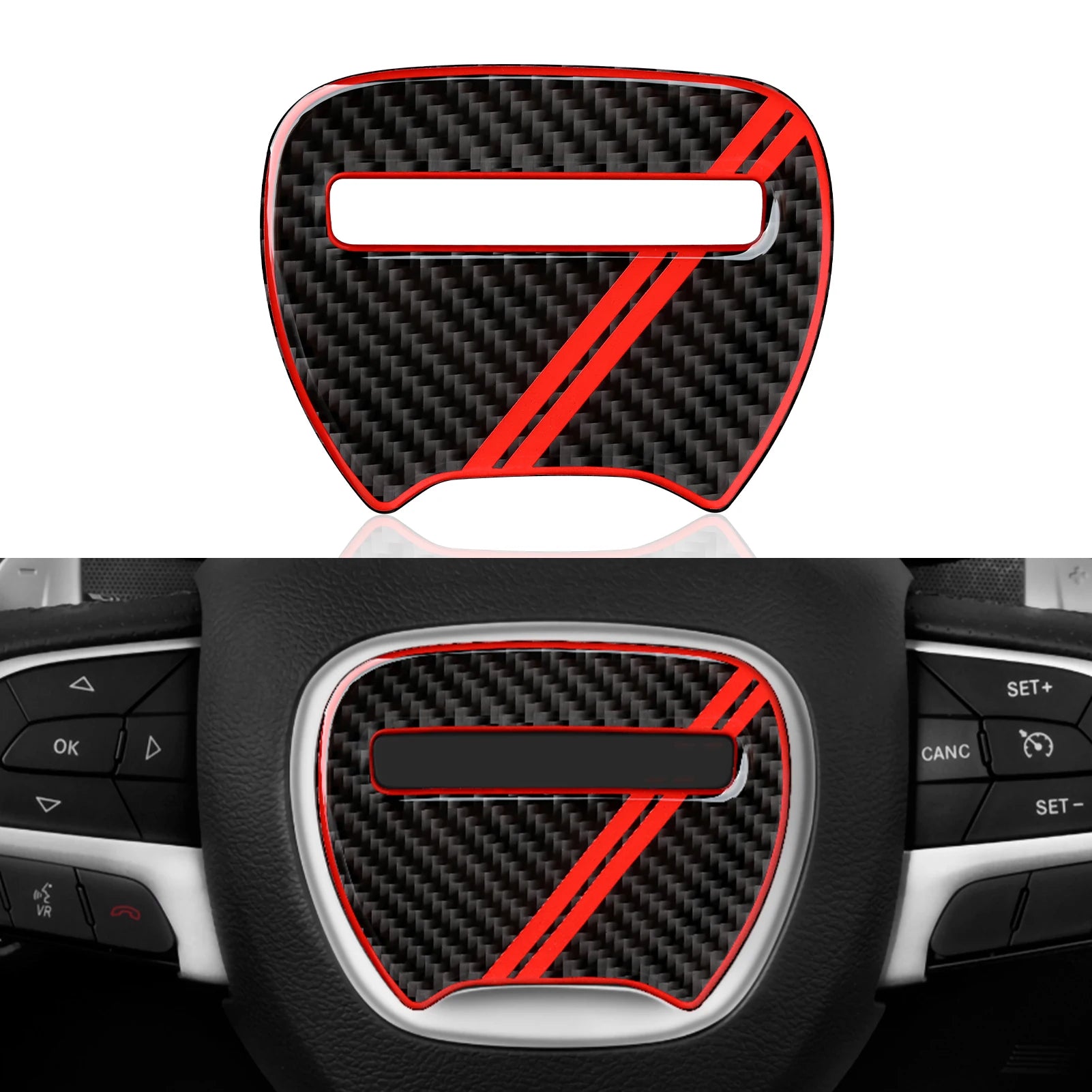 For Dodge Charger (2011-2023) Car Center Console Gear Shift Panel Soft Carbon Fiber Interior Sticker Trim Accessories Set Kit