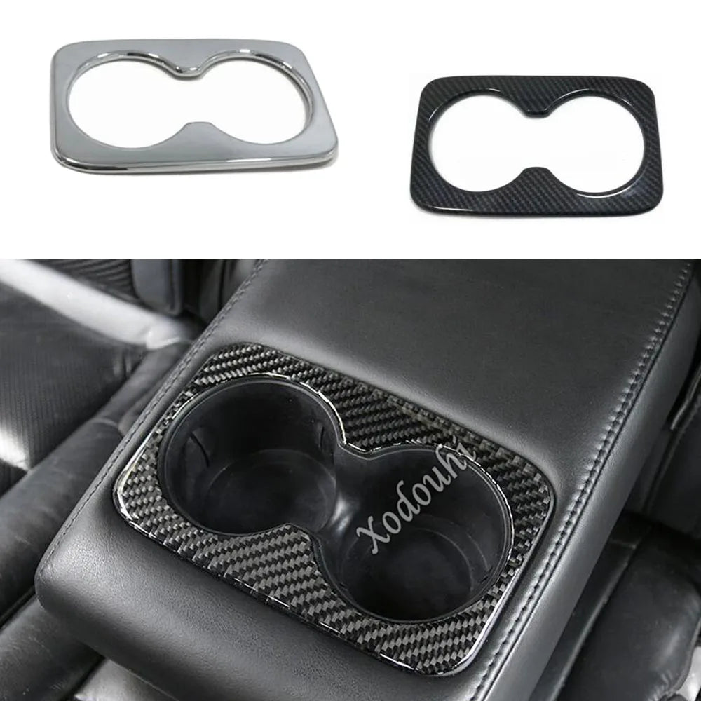 For Jeep Grand Cherokee 2014 2015 2016 2017 2018 2019 Car Sticker Cover Rear Back Center Console Cup Holder Gear Box Frame Parts