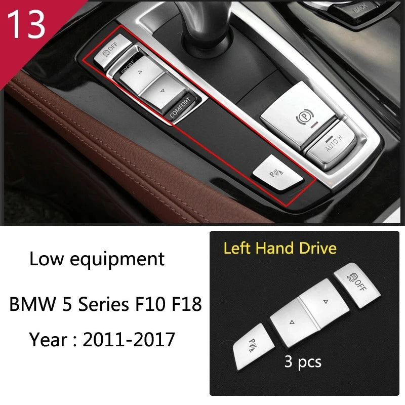 Automotive part For BMW 5 Series F10 carbon fiber Accessories car styling interior center console shift panel decorative strip