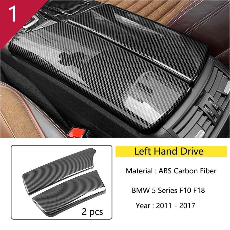 Automotive part For BMW 5 Series F10 carbon fiber Accessories car styling interior center console shift panel decorative strip