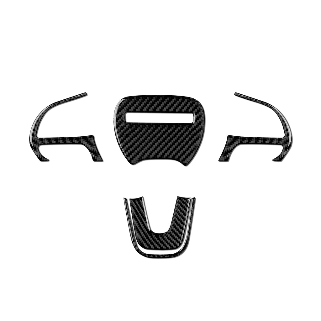 For Dodge Charger (2011-2023) Car Center Console Gear Shift Panel Soft Carbon Fiber Interior Sticker Trim Accessories Set Kit