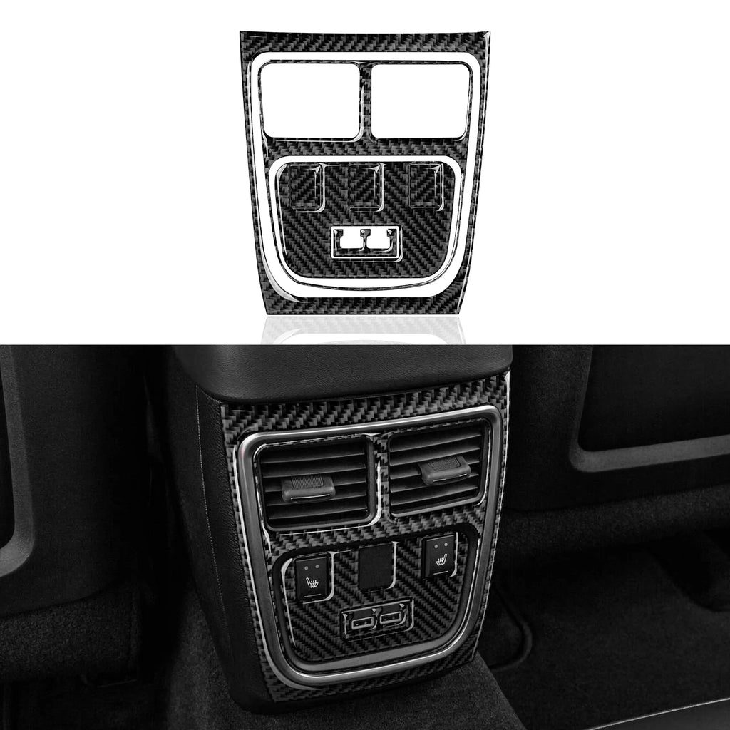 For Dodge Charger (2011-2023) Car Center Console Gear Shift Panel Soft Carbon Fiber Interior Sticker Trim Accessories Set Kit