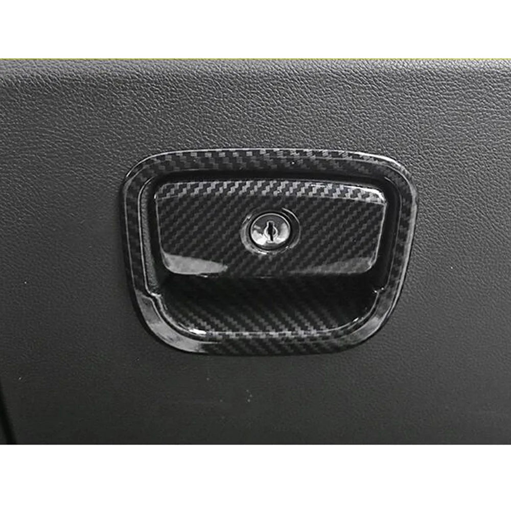 For Jeep Grand Cherokee 2014 2015 2016 2017 2018 2019 Car Sticker Styling Cover Glove Storage Box Handle Trim Frame Parts Hood