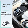 Carbon Fiber Pattern Car Gear Shift Knob Protective Cover Car Gear Handle Head For Jeep Grand Cherokee 2014-16 Inner Accessories