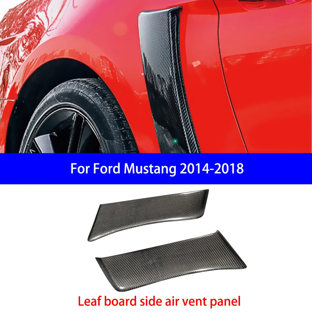 Suitable for Ford Mustang/power Model Dry Carbon Fiber Rear Louver Panel/rear Tail Light Cover/side Fender Air Outlet Decoration