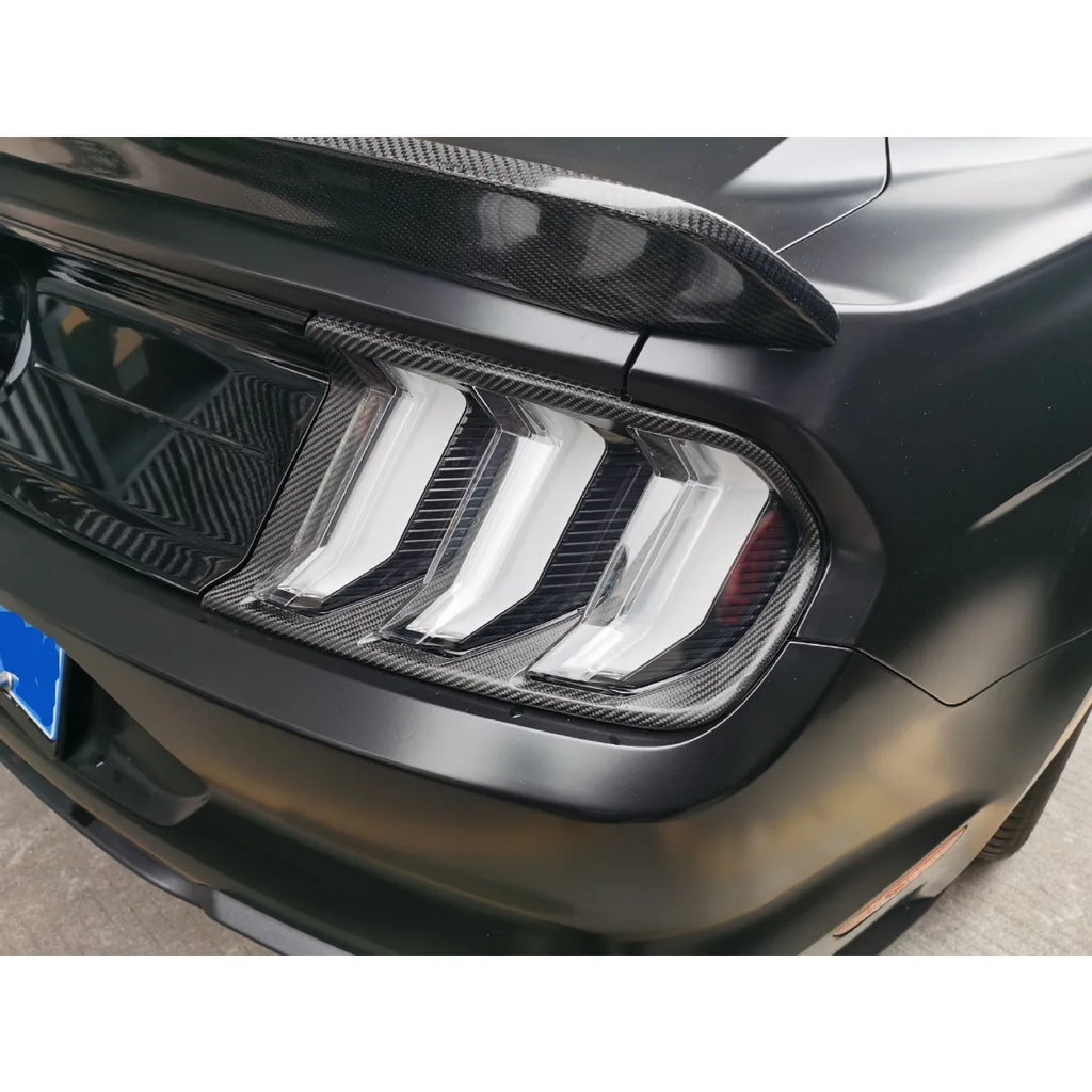 Suitable for Ford Mustang/power Model Dry Carbon Fiber Rear Louver Panel/rear Tail Light Cover/side Fender Air Outlet Decoration