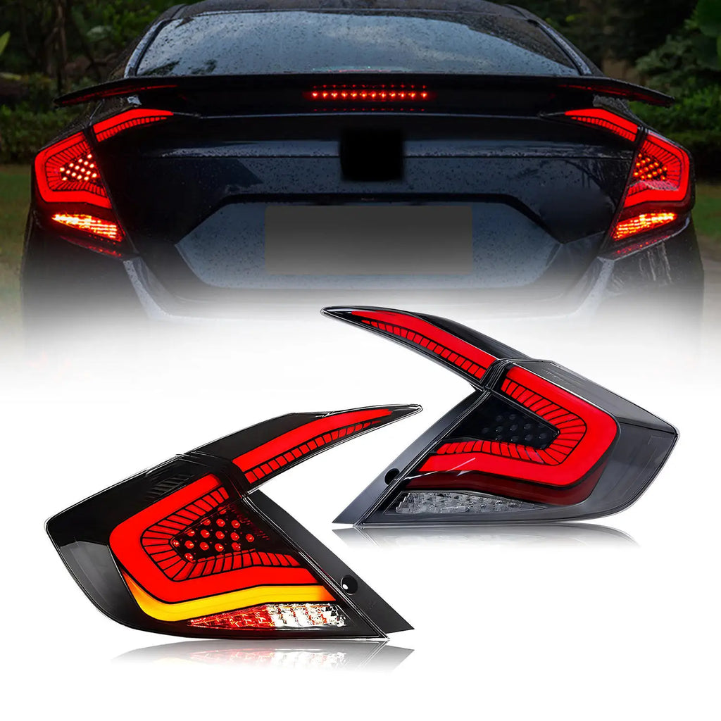LED Tail Lights Assembly for Honda Civic 2016-2021 Rear Lamps