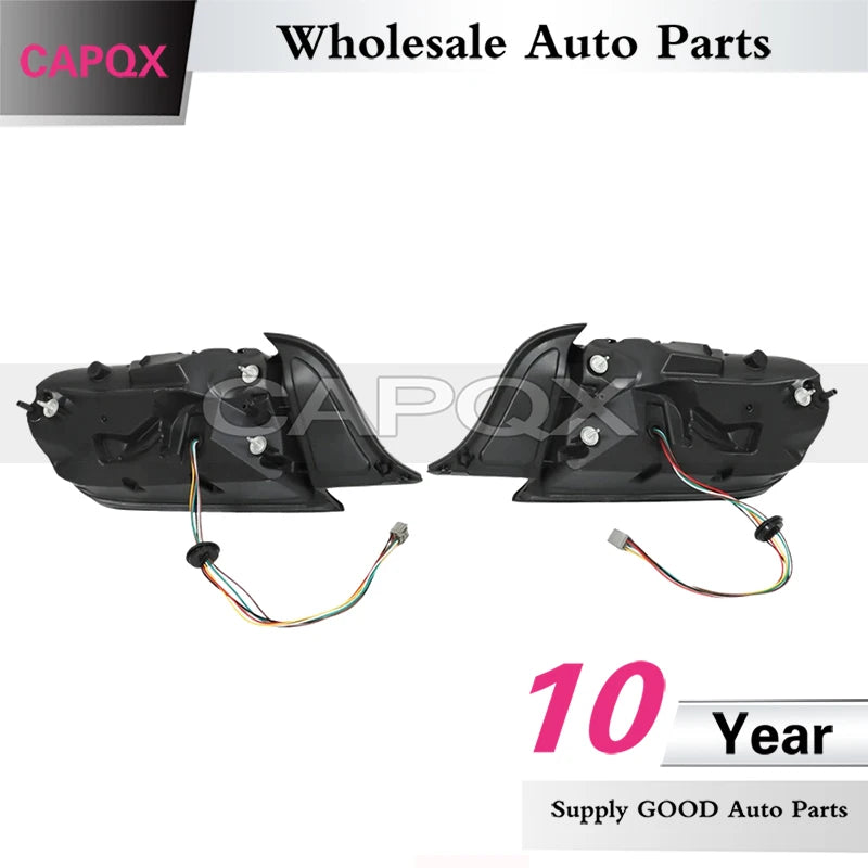 CAPQX 1pair Rear Bumper Taillight For Ford Mustang 2015-2021 Tail Light Taillamp Rear Brake Lamp Stop Light
