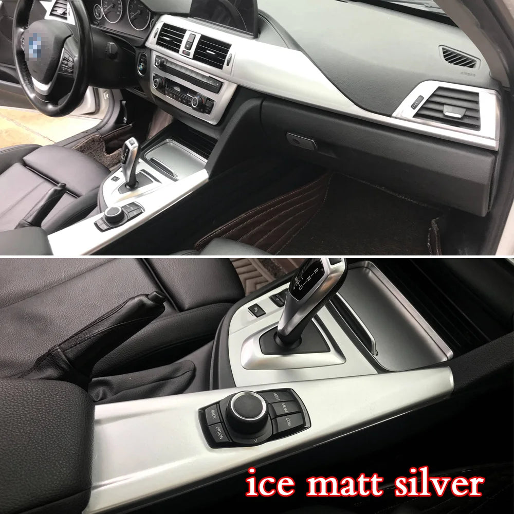 Carbon Fiber Car Interior Stickers Central Control Panel Dashboard Decal Car Styling Trim for BMW 3 Series F30 F31 2013-2019