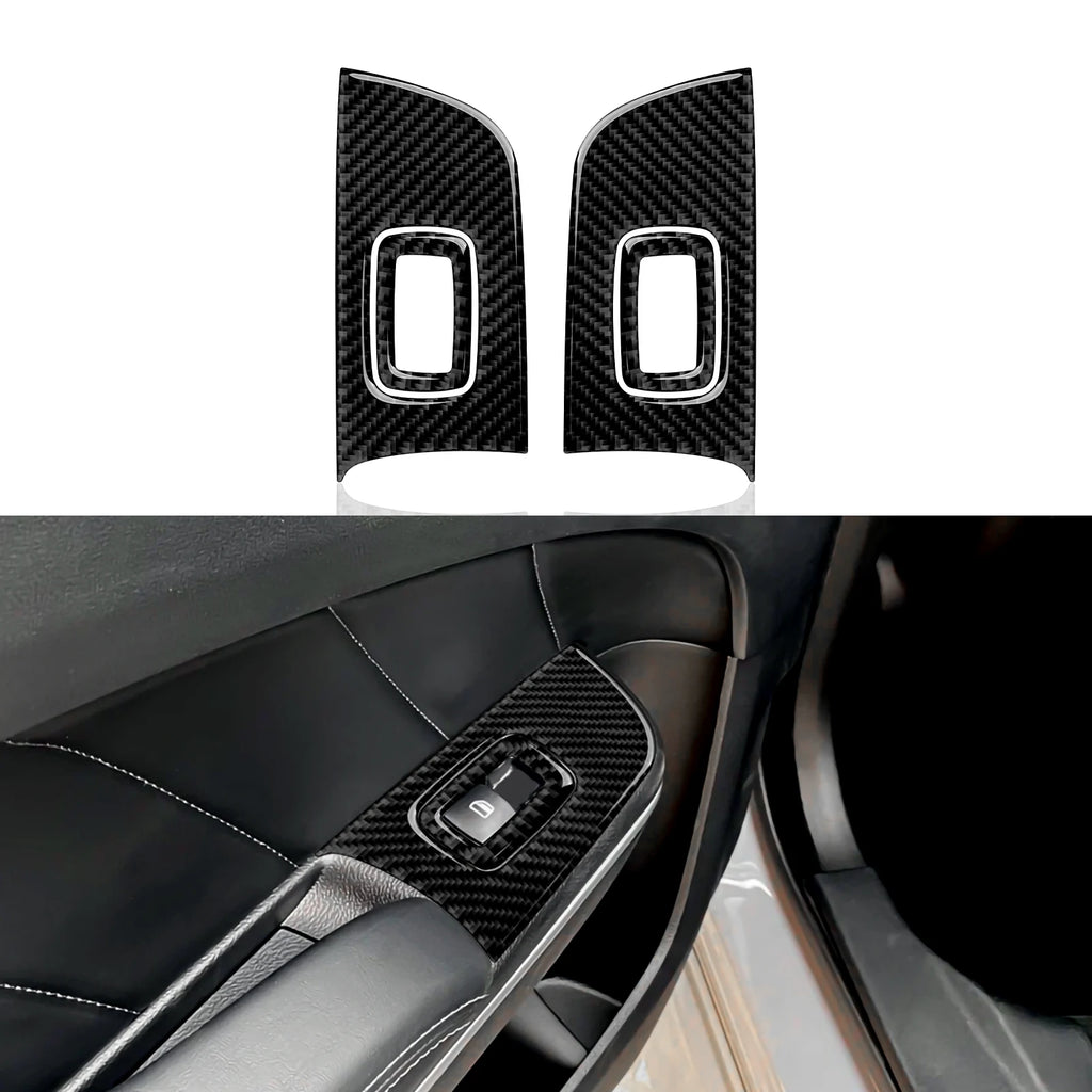 For Dodge Charger (2011-2023) Car Center Console Gear Shift Panel Soft Carbon Fiber Interior Sticker Trim Accessories Set Kit