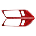 For Ford Mustang GT 2015 - 2021 Carbon Fiber Styling Interior Stickers Car Door Handle Frame Decoration Stickers Trim Cover