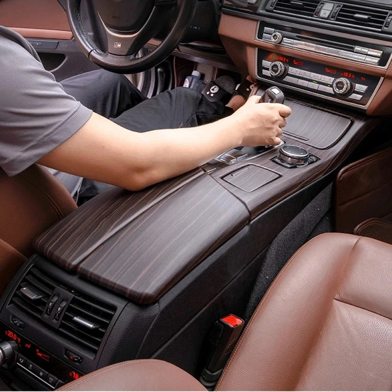Automotive part For BMW 5 Series F10 carbon fiber Accessories car styling interior center console shift panel decorative strip