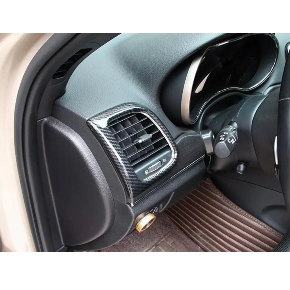 For Jeep Grand Cherokee 2014 2015 2016 2017 2018 2019 Car Sticker Front Left Right Air Conditioning Outlet Vent Trim Parts 2pcs