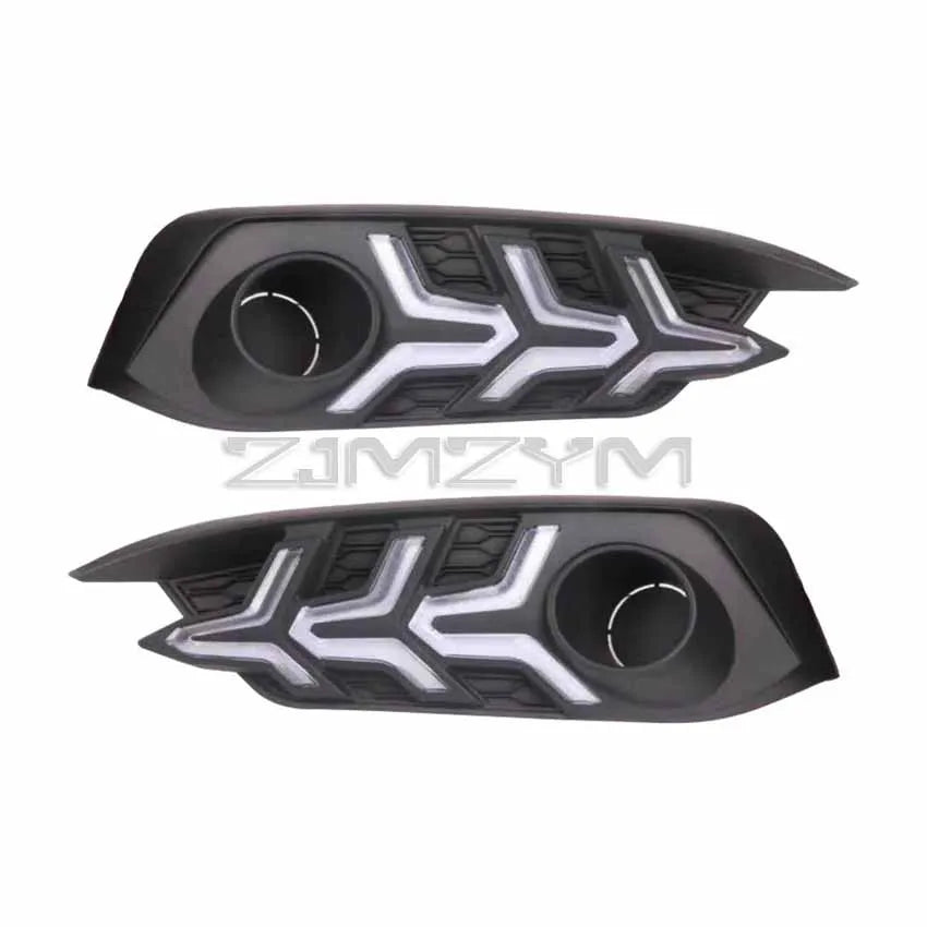 Car LED Daytime Running Light  DRL Fog Lamps For Honda Civic Sedan 2016-2018 Turn Signal  Light  Lamp Modification Accessories