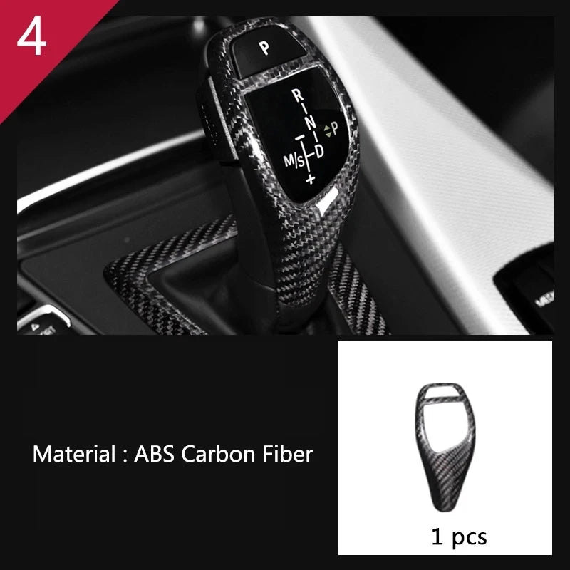 Automotive part For BMW 5 Series F10 carbon fiber Accessories car styling interior center console shift panel decorative strip
