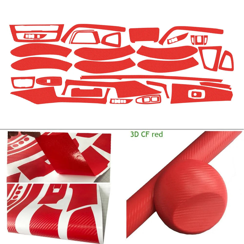 Carbon Fiber Car Interior Stickers Central Control Panel Dashboard Decal Car Styling Trim for BMW 3 Series F30 F31 2013-2019