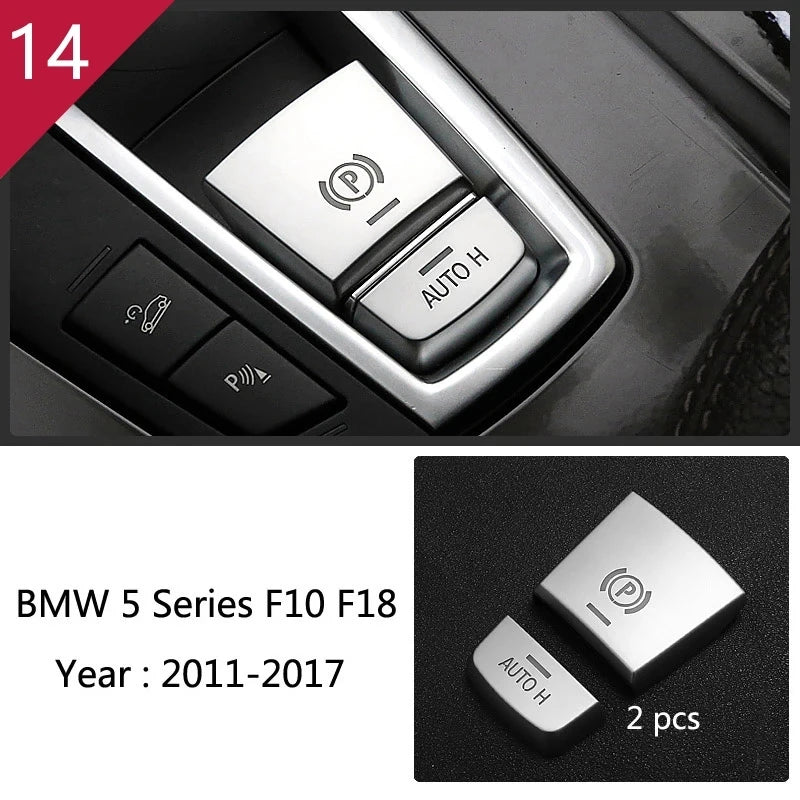 Automotive part For BMW 5 Series F10 carbon fiber Accessories car styling interior center console shift panel decorative strip