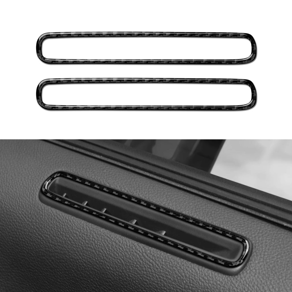 For Dodge Charger (2011-2023) Car Center Console Gear Shift Panel Soft Carbon Fiber Interior Sticker Trim Accessories Set Kit