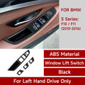 For BMW 5 series F10 F11 (2010-2016) Trim Accessories. Car Center Console Dashboard Gear Shift Panel. Carbon Fiber ABS Sticker.