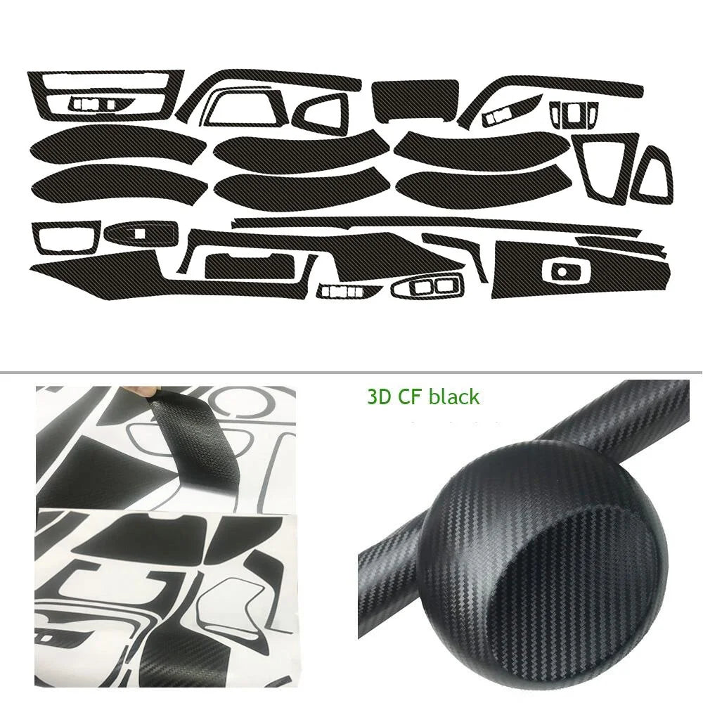 Carbon Fiber Car Interior Stickers Central Control Panel Dashboard Decal Car Styling Trim for BMW 3 Series F30 F31 2013-2019
