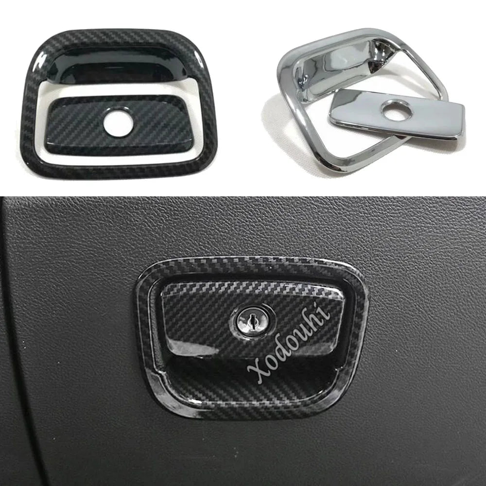 For Jeep Grand Cherokee 2014 2015 2016 2017 2018 2019 Car Sticker Styling Cover Glove Storage Box Handle Trim Frame Parts Hood