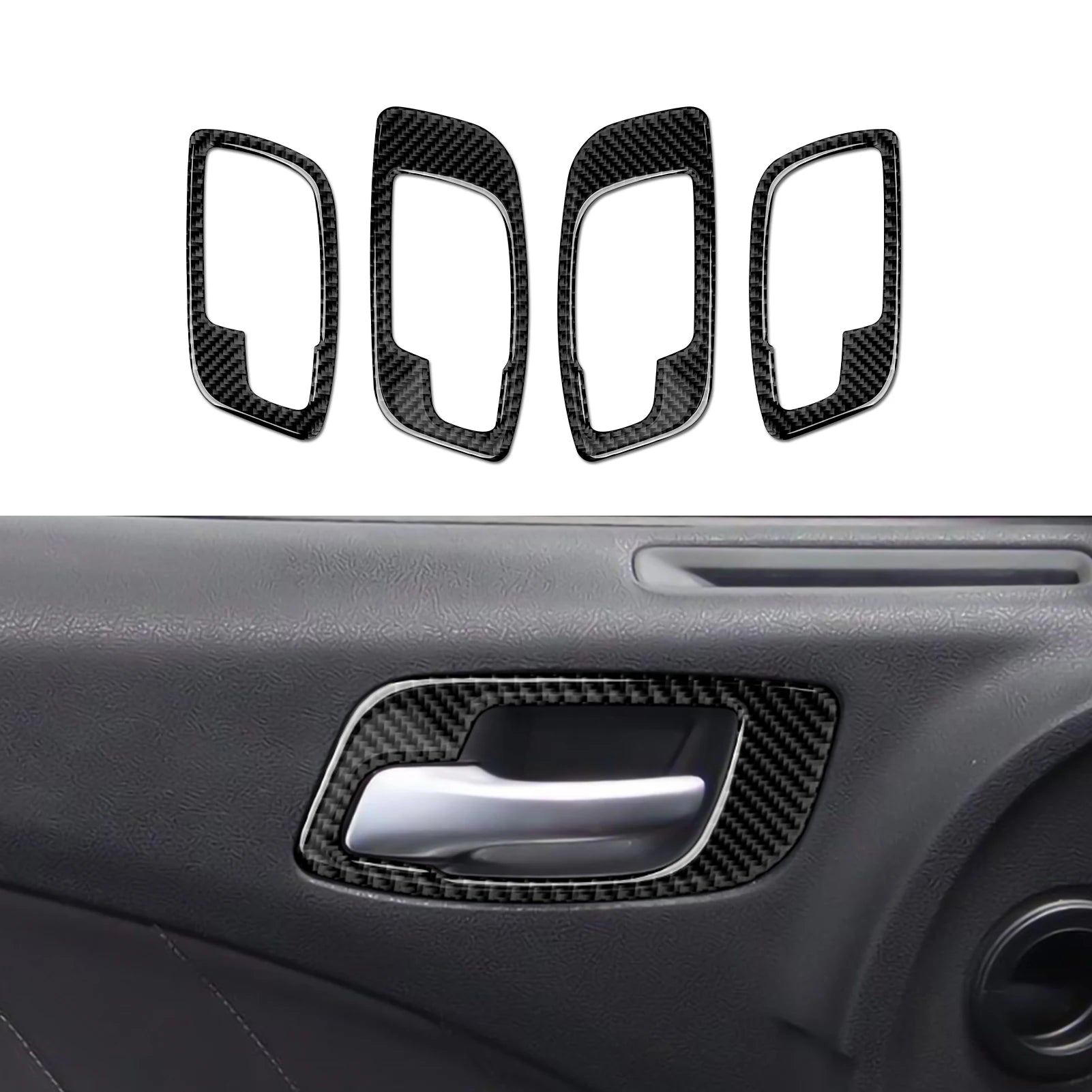 For Dodge Charger (2011-2023) Car Center Console Gear Shift Panel Soft Carbon Fiber Interior Sticker Trim Accessories Set Kit