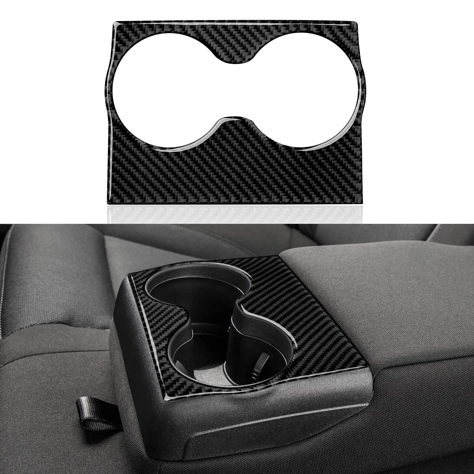 For Dodge Charger (2011-2023) Car Center Console Gear Shift Panel Soft Carbon Fiber Interior Sticker Trim Accessories Set Kit