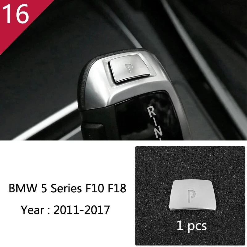 Automotive part For BMW 5 Series F10 carbon fiber Accessories car styling interior center console shift panel decorative strip