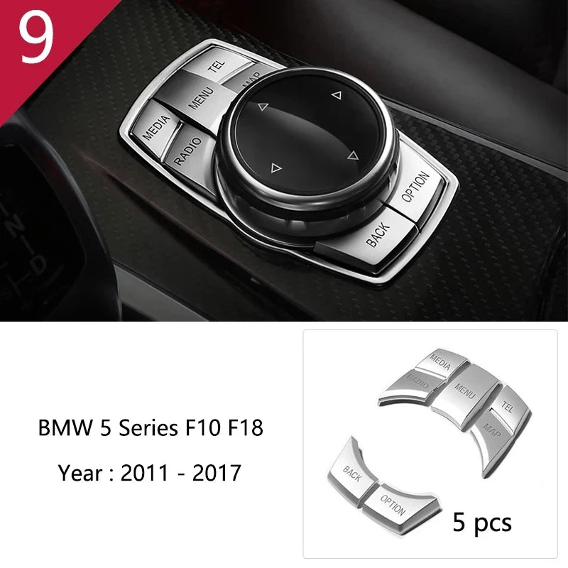 Automotive part For BMW 5 Series F10 carbon fiber Accessories car styling interior center console shift panel decorative strip