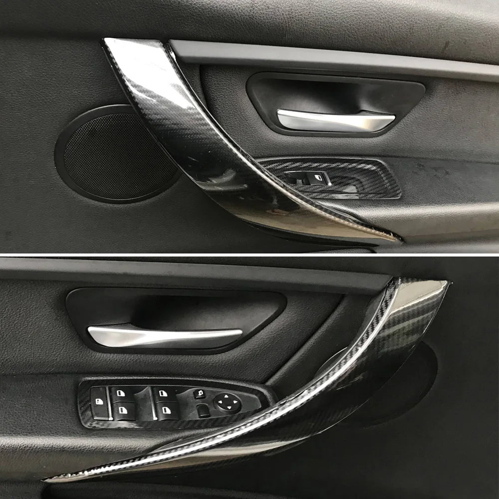 Carbon Fiber Car Interior Stickers Central Control Panel Dashboard Decal Car Styling Trim for BMW 3 Series F30 F31 2013-2019