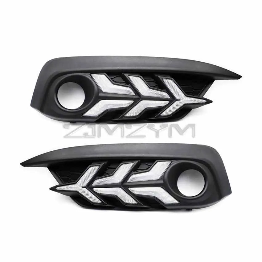 Car LED Daytime Running Light  DRL Fog Lamps For Honda Civic Sedan 2016-2018 Turn Signal  Light  Lamp Modification Accessories