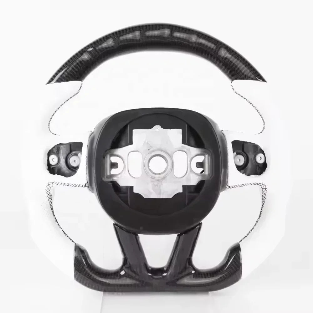 Fancy Customized LED Smart Steering Wheel Fit for Dodge 2015+ Charger Challenger Hellcat Durango SRT Real Carbon Fiber