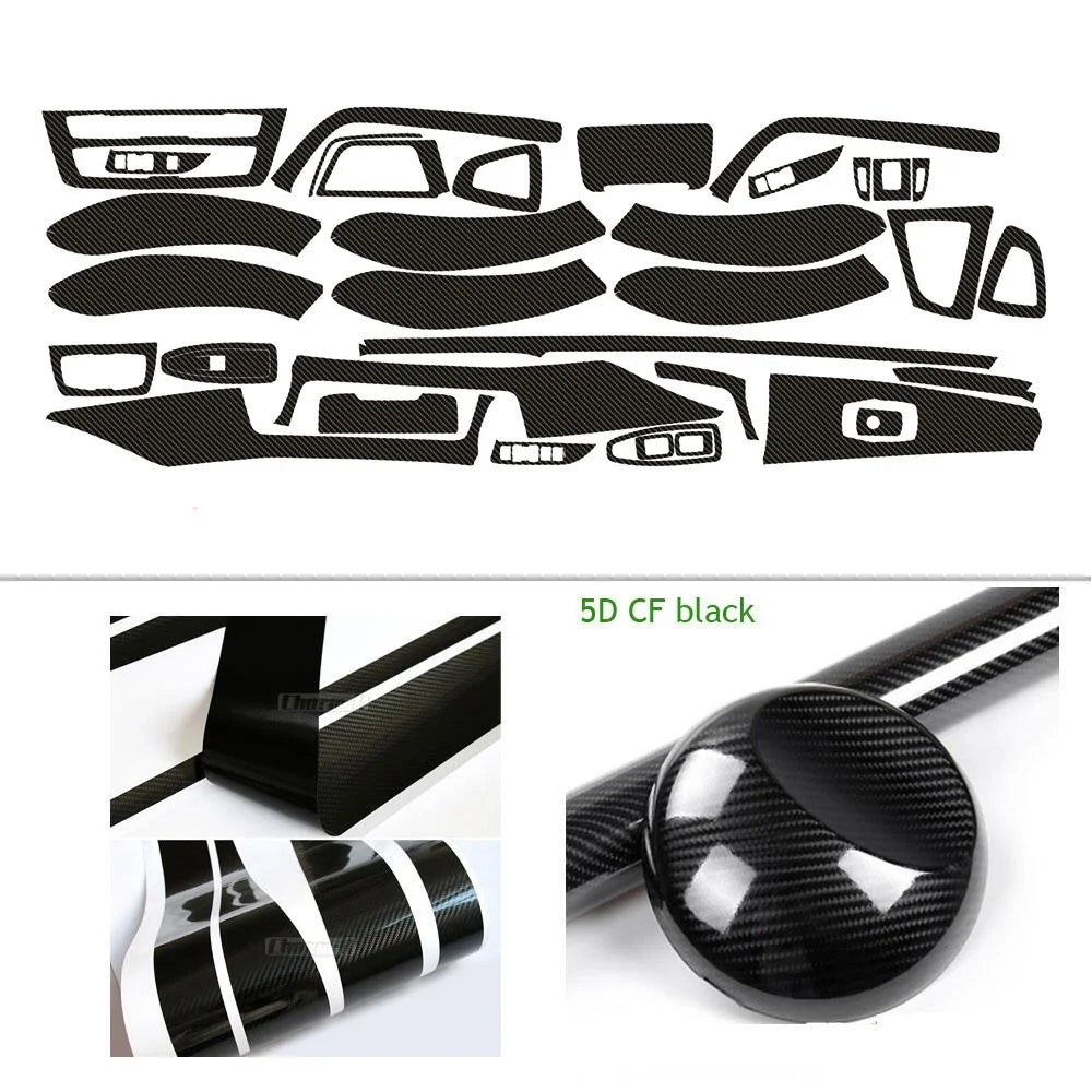 Carbon Fiber Car Interior Stickers Central Control Panel Dashboard Decal Car Styling Trim for BMW 3 Series F30 F31 2013-2019