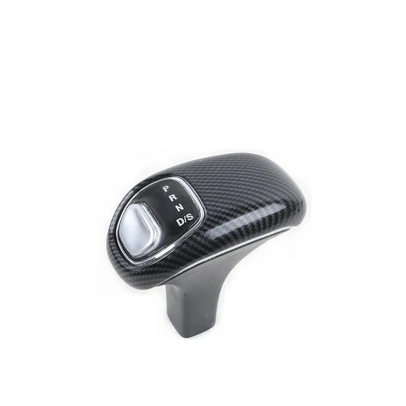 Carbon Fiber Pattern Car Gear Shift Knob Protective Cover Car Gear Handle Head For Jeep Grand Cherokee 2014-16 Inner Accessories