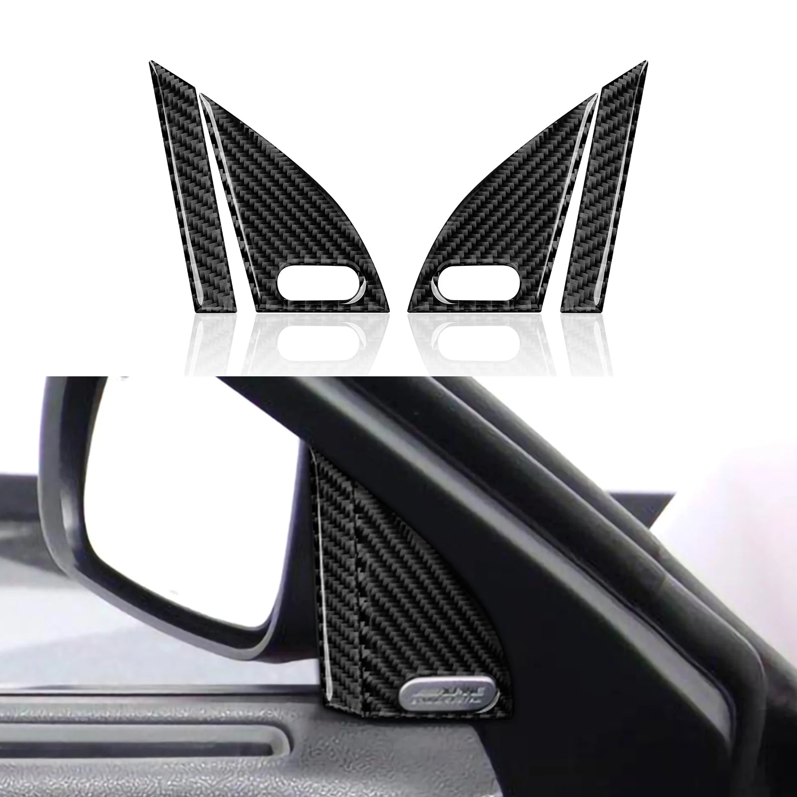 For Dodge Charger (2011-2023) Car Center Console Gear Shift Panel Soft Carbon Fiber Interior Sticker Trim Accessories Set Kit