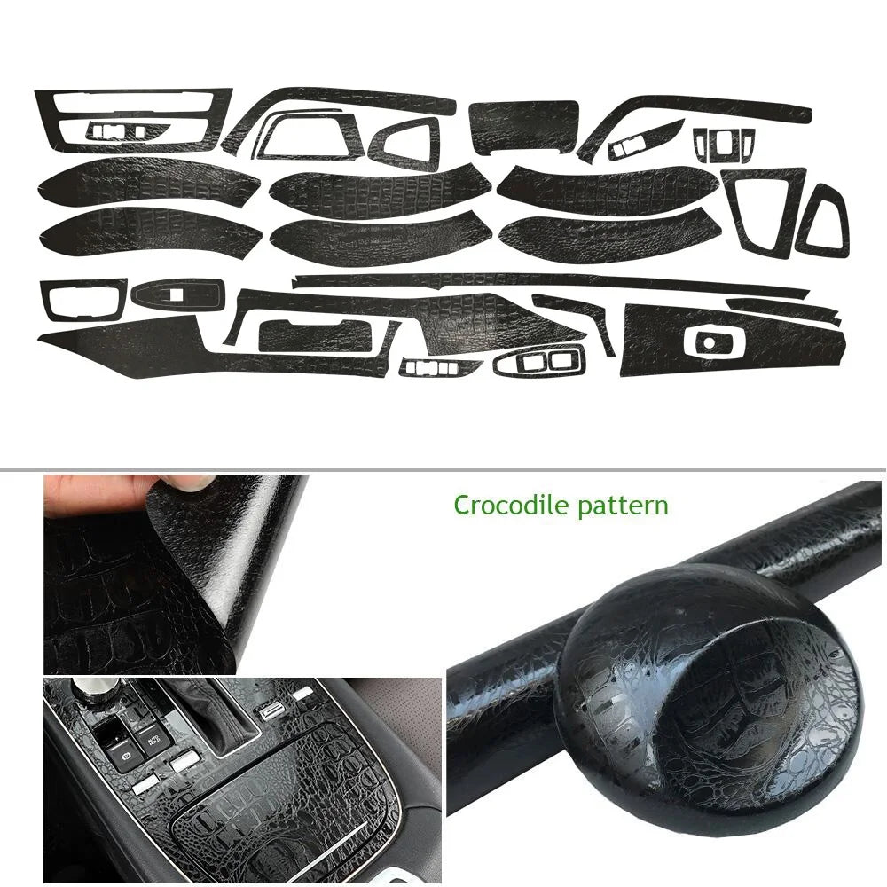 Carbon Fiber Car Interior Stickers Central Control Panel Dashboard Decal Car Styling Trim for BMW 3 Series F30 F31 2013-2019