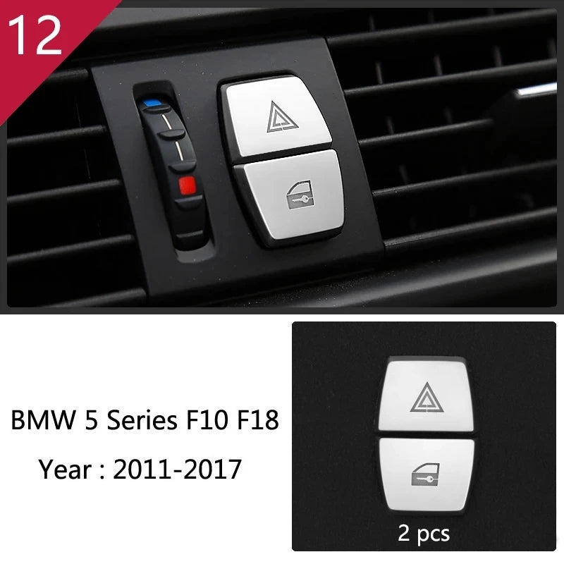 Automotive part For BMW 5 Series F10 carbon fiber Accessories car styling interior center console shift panel decorative strip